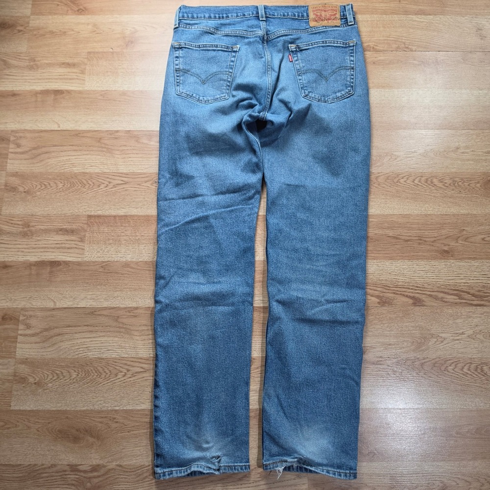 Levi's 505 Regular Fit Jeans Mens 34x32 Blue Straight Leg Denim Pants S40196